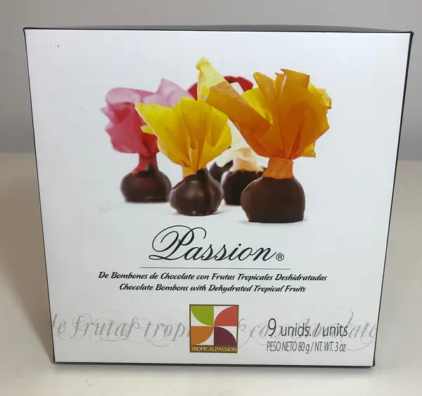 Caja x 9 Unidades de Passión de Frutas Tropicales con Chocolate