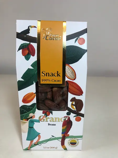 Snack Saludable de Granos de Cacao Al 100%