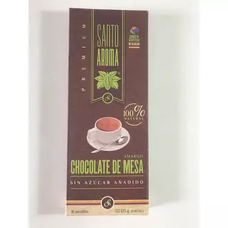 Chocolate de Mesa 100% Cacao de Caldas Sin Azúcar.