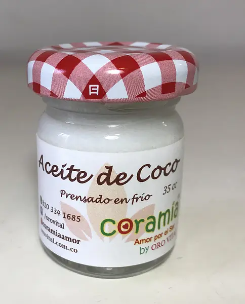 Aceite de Coco 100% Orgánico x 30 Cc