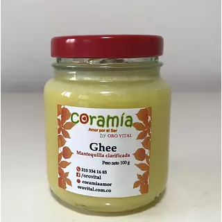 Mantequilla Clarificada Ghee 100% Orgánica de Cundinamarca x 100 Gr.