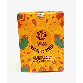 Chocolate de Mesa 65% Cacao Fino x 250gr con Almendras Tostadas.