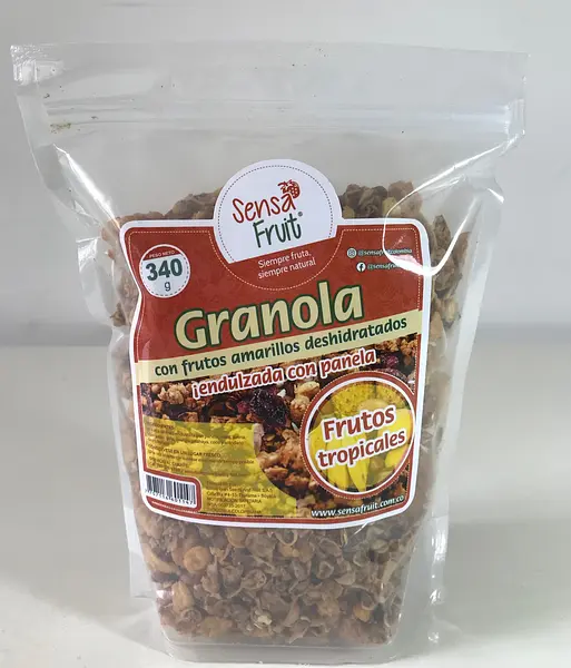 Granola x 340 Gr 100% Natural con Frutos Deshidratados Endulzada con Panela