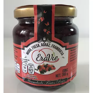 Mermelada Artesanal Gourmet Frutos Rojos x 240 Gr