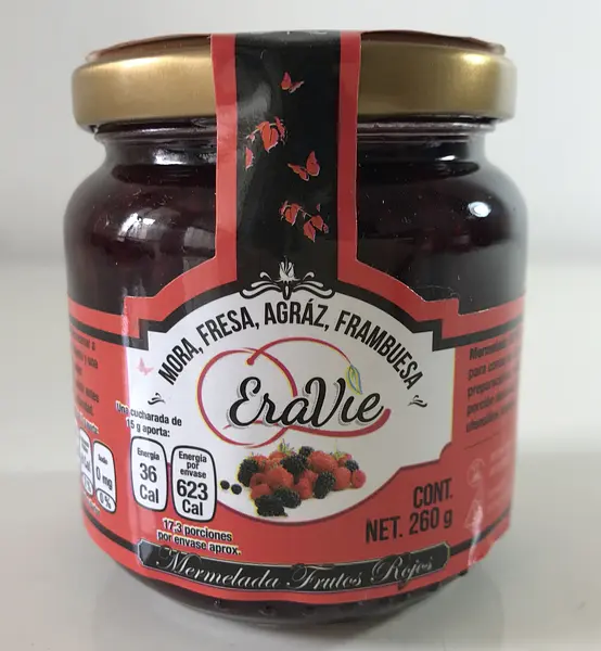 Mermelada Artesanal Gourmet Frutos Rojos x 240 Gr