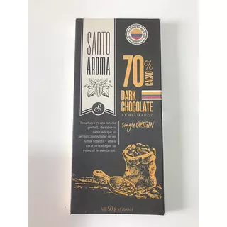 Barra de Chocolate Oscuro Al 70% Origen Caldas