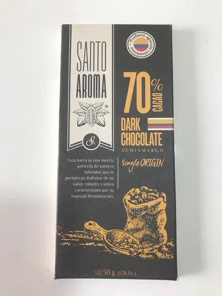 Barra de Chocolate Oscuro Al 70% Origen Caldas