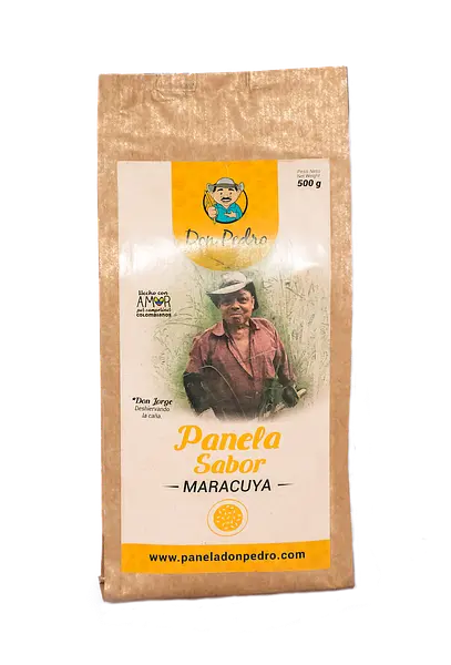 Panela Don Pedro Pulverizada Orgánica x 500 Gr Sabor Maracuyá