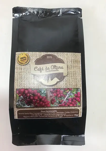 Café de Altura Artesanal Premium x 70 Gr Molido