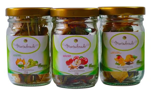 Trilogía Infusiones de Frutas con Hierbas Aromáticas Deshidratadas 15g C/U