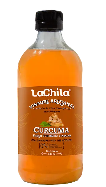 Vinagre Artesanal de Cúrcuma La Chila x 500 Ml