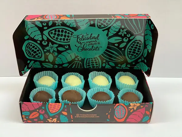 Mida Mixto Caja x 8 Unidades de Trufas con Cacao Al 65%