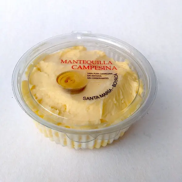 Mantequilla Campesina X250 Gr Elaborada Por Productores de Boyacá.