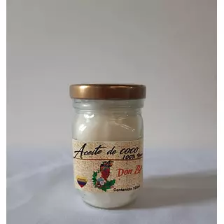 Aceite de Coco Orgánico X105ml Elaborado Por Productores del Pacífico.