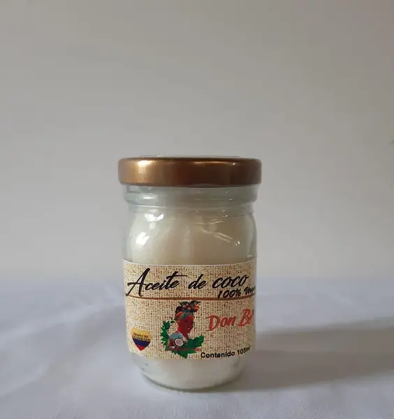 Aceite de Coco Orgánico X105ml Elaborado Por Productores del Pacífico.