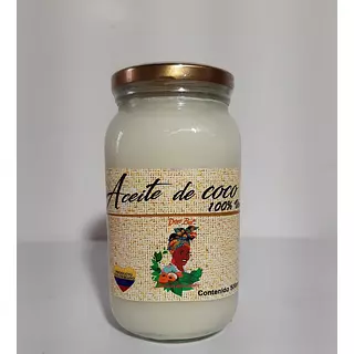 Aceite de Coco Orgánico X500ml Elaborado Por Productores del Pacífico.