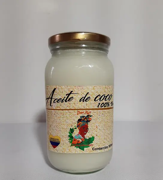 Aceite de Coco Orgánico X500ml Elaborado Por Productores del Pacífico.