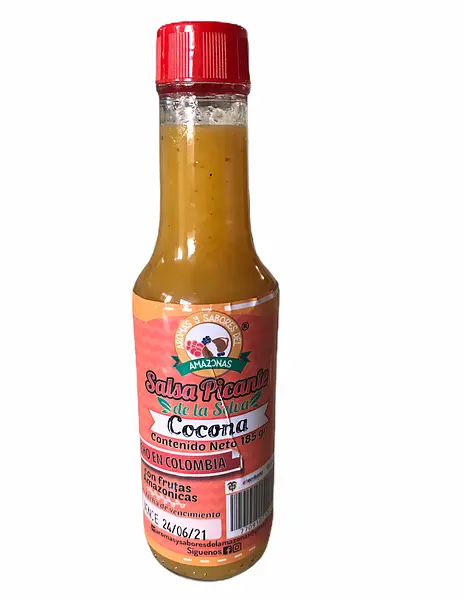 Salsa Picante de Cocona X185 Gr 100% Natural.