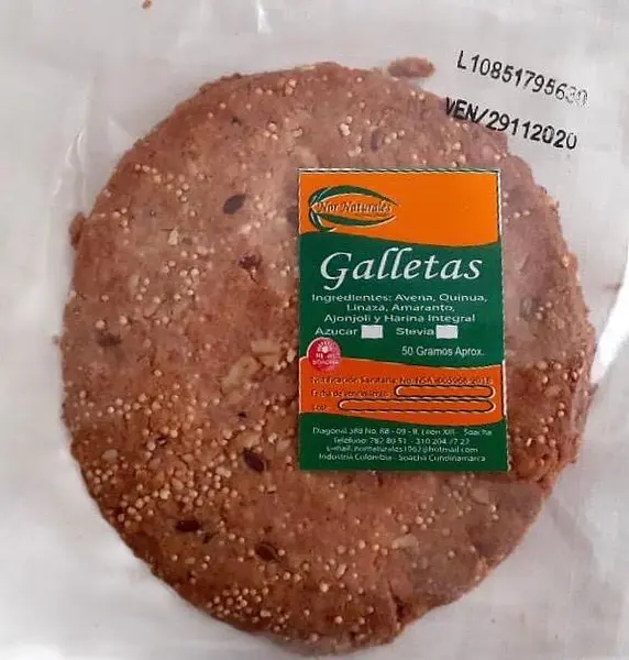 Galletas 100% Naturales E Integrales X1unidad