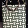 Bolso de Zuncho Beige con Verde Militar Artesanal