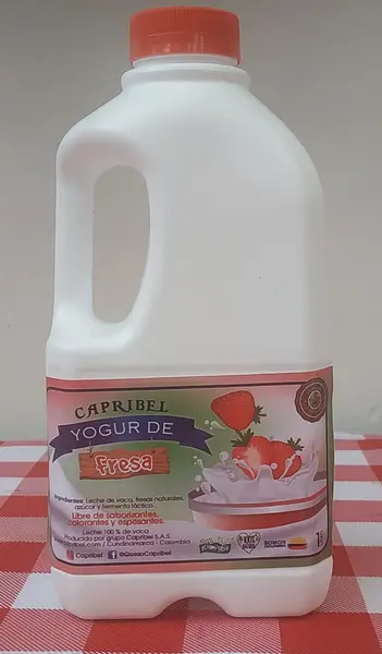 Yogurt de Fresa 100% Natural de Vaca X1000ml