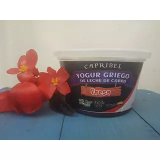 Yogurt Griego de Fresa 100% Natural con Leche de Cabra X500gr