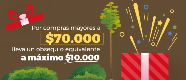Obsequio - Compras superiores a $70.000