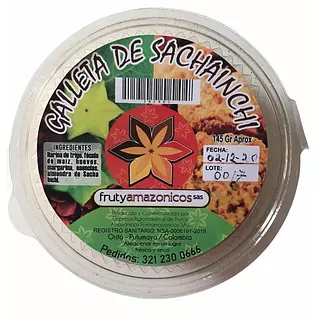 Galletas de Sacha Inchi Naturales X145gr