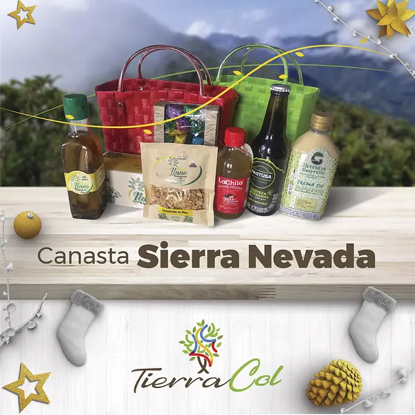 Canasta Típica de Zuncho Que Contiene 7 Productos