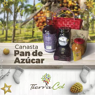 Canasta Típica de Caña Que Contiene 5 Productos