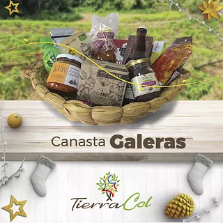 Canasta Panera Típica de Junco Que Contiene 13 Productos