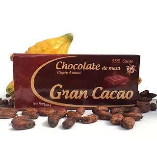 Chocolate De Mesa Al 55% Cacao, Origen Arauca X 500gr