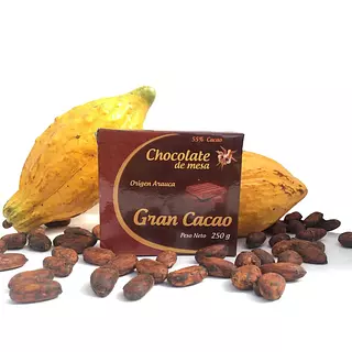 Chocolate De Mesa Al 55% Cacao, Origen Arauca X 250gr