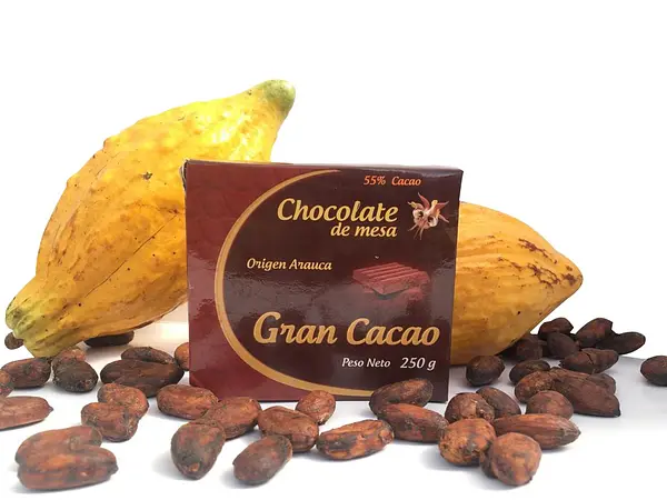 Chocolate De Mesa Al 55% Cacao, Origen Arauca X 250gr