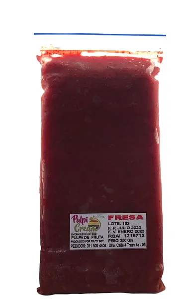 Pulpa De Fruta 100% Natural De Frutas Frescas X 500gr