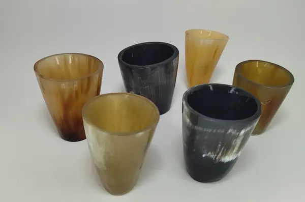Copas Aguardiente De Mesa Elaboradas En Cuerno De Ganado