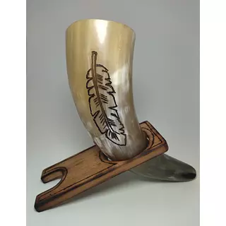Cacho Para Beber Elaborado En Cuerno De Ganado