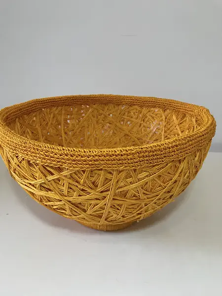 Canasta Artesa de Fibra de Fique Elaborada Por Artesanos de Santander