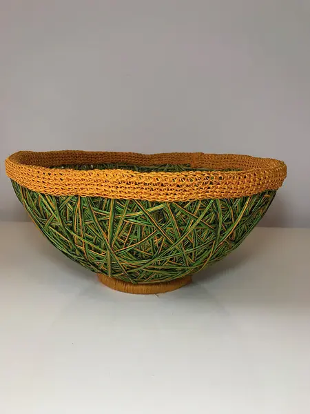 Canasta Artesa de Fibra de Fique Elaborada Por Artesanos de Santander