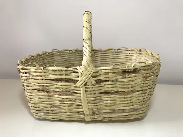 Canasta Típica Elaborada de Caña Por Artesanos de Boyacá