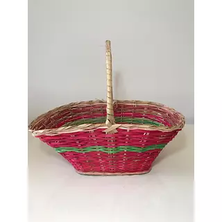 Canasta Típica Elaborada de Varilla Por Artesanos de Boyacá.