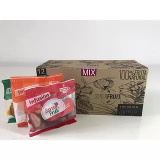 Caja x 12 Sobres de Aromáticas con Fruta Deshidratada 100% Natural.
