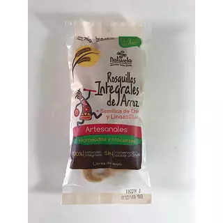 Rosquillas Integrales de Arroz con Semillas de Chía y Linaza x 75 Gr.
