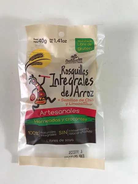 Rosquillas Integrales de Arroz con Semillas de Chía y Linaza x 40 Gr.