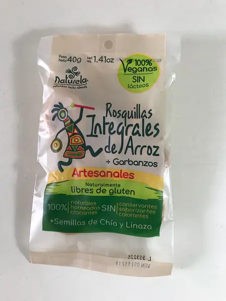 Rosquillas Integrales de Arroz con Garbanzo, Chía y Linaza x 40 Gr.