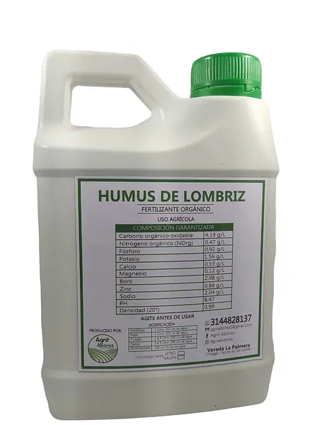 Fertilizante Orgánico De Uso Agrícola Agroabonos X 1000 Ml