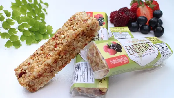 Barra de Cereal Enerfriut A Base de Frutas, Ñame, Quinua y Moringa x 30gr.