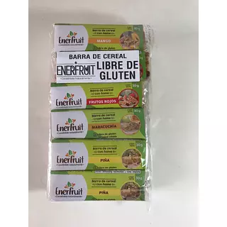 Paquete x 12 Barras de Cereal A Base de Frutas, Ñame, Quinua y Moringa.